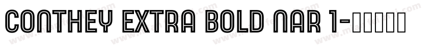 conthey extra bold nar 1字体转换